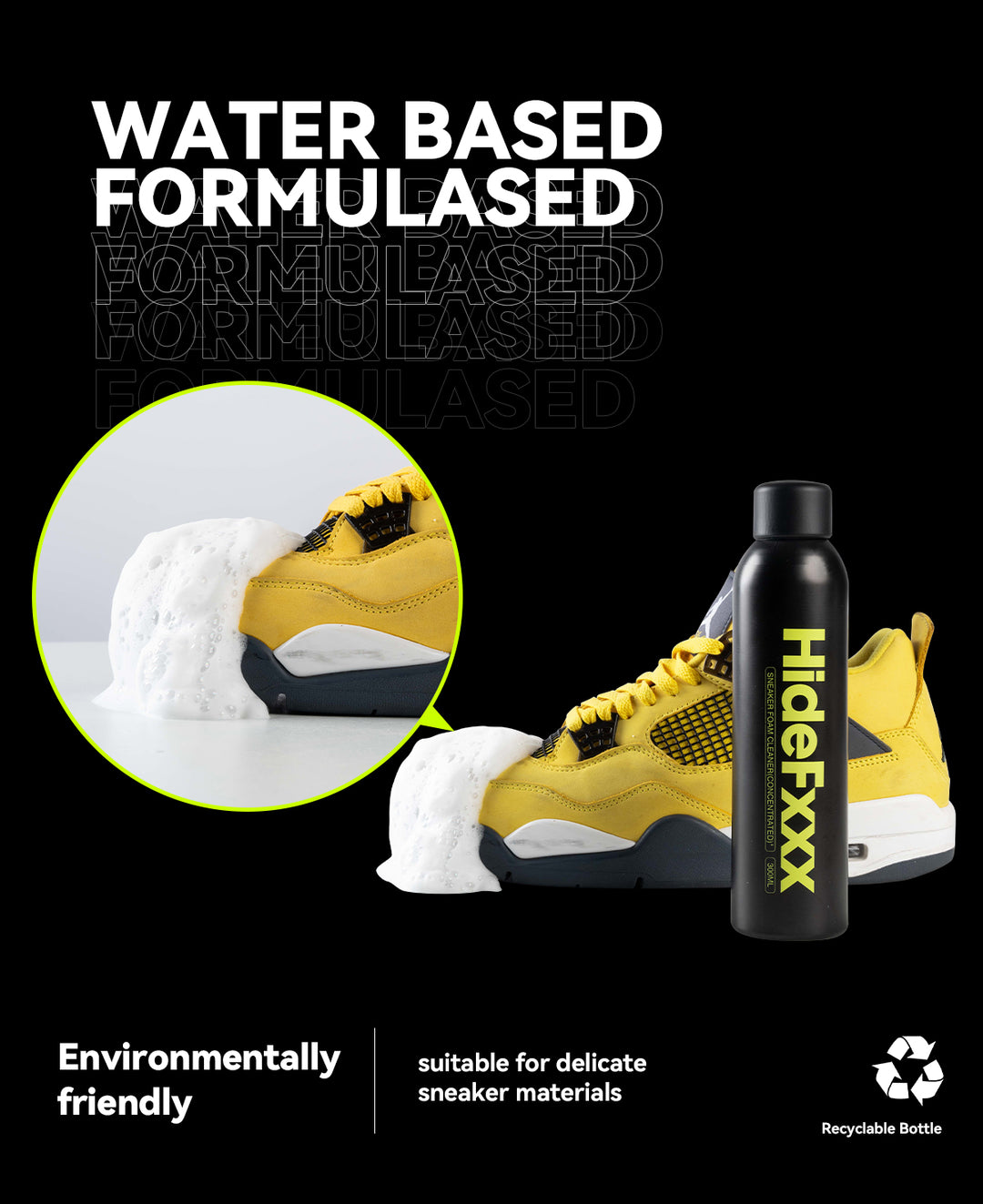 HideFxxx Sneaker Cleaning Foam Spray