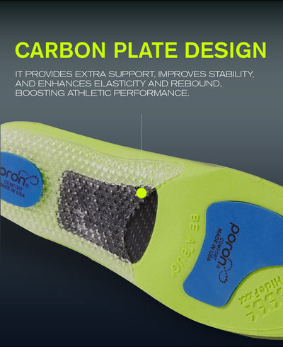 X-<br>Poron Carbon<br>Fiber Insoles