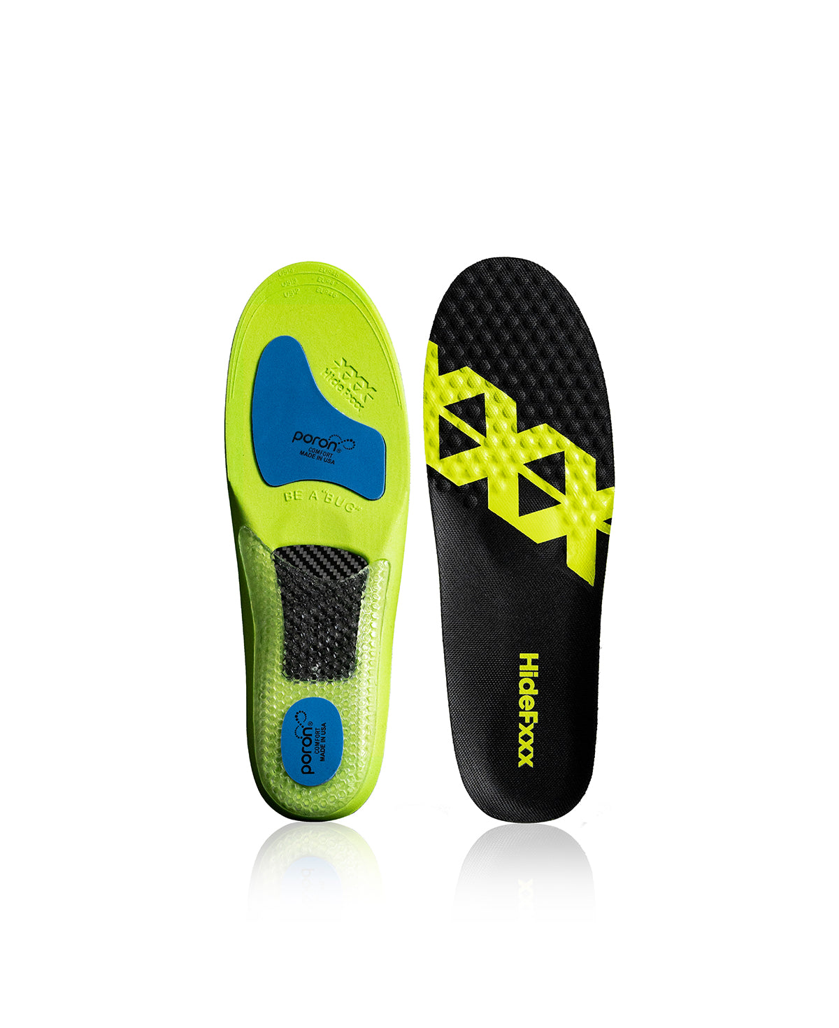 X-<br>Poron Carbon<br>Fiber Insoles