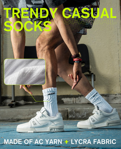 X-<br>Trendy Causal<br> Socks（2 pairs）